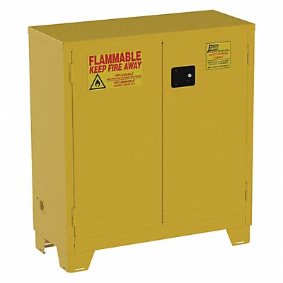 Flammable Safety Cabinet 30 Gal. Yellow