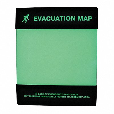 Evacuation Map Holder 8-1/2 in x 11 in.