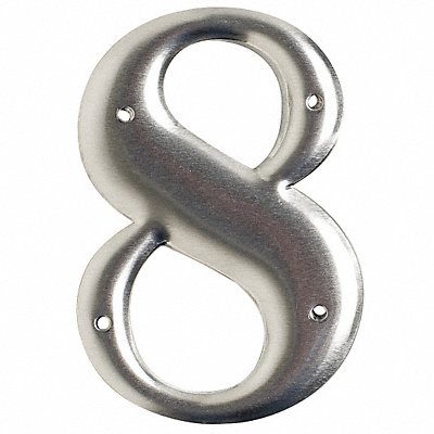 Aluminum Number 3in.H Character PK10