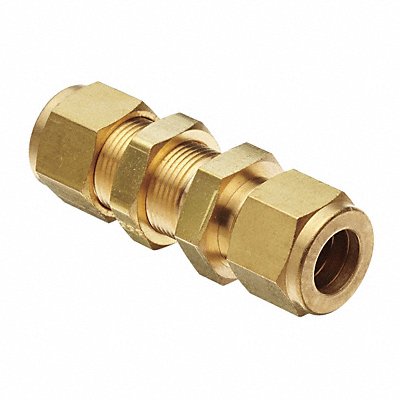 Bulkhead Connector Brass A-LOKxM 1/8In