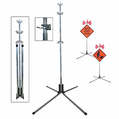 Sign Stand Rigid and Roll-Up 75 In.