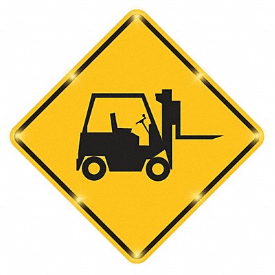 LED Sign Forklift Black/Yellow