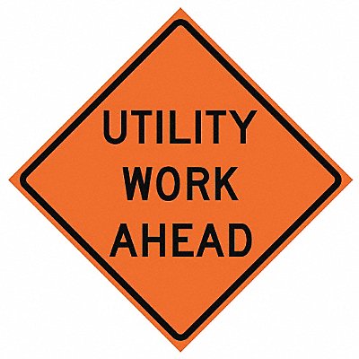 G7248 Roll Up Traffic Sign 48 H 48 W Vinyl