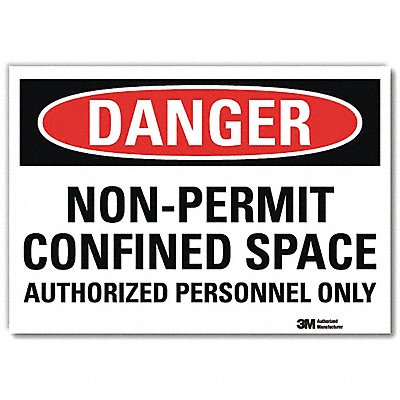 Danger Sign 10 Hx14 W English