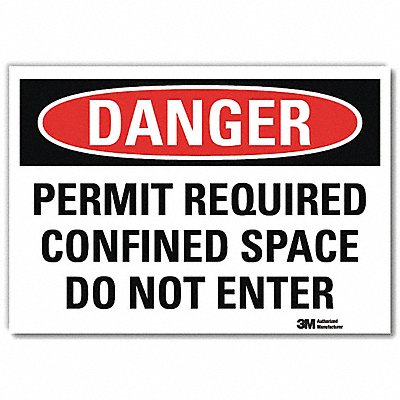 Danger Sign 7 Hx10 W English