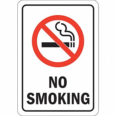 J2686 No Smoking Sign 10x7 In. English