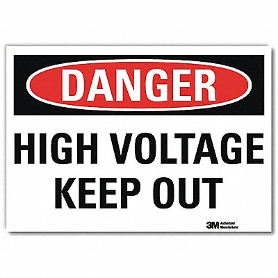 J2690 Danger Sign 10 Hx14 W English