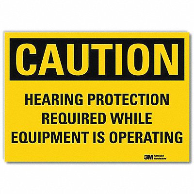 J2696 Caution Sign 7 Hx10 W English