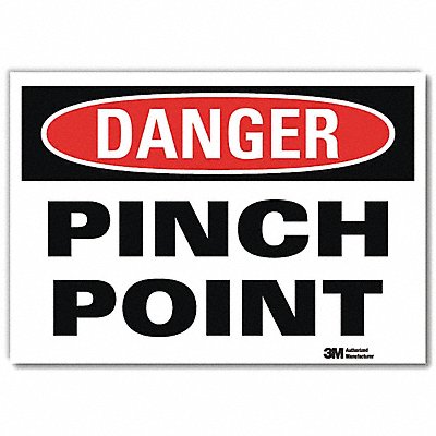 Danger Sign 7 Hx10 W English