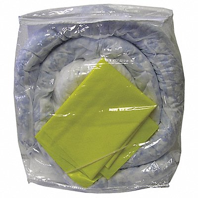 Spill Kit,4 gal.,Oil Only, Ziplock Bag