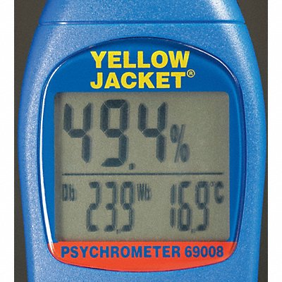 Temp/Humdty Meter 0 to 100 Rel Hum Rnge