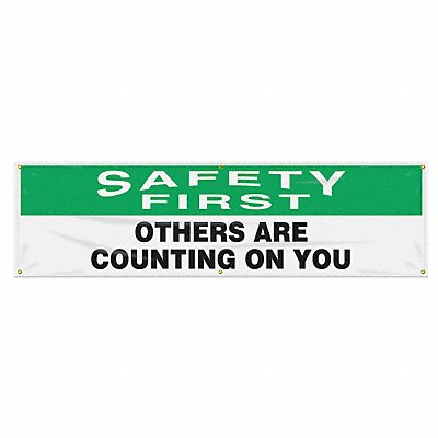 Banner Safety First 28 x 96 In.