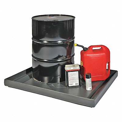 Spill Tray Black 21.5 gal. HDPE
