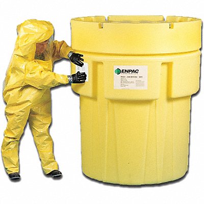 Salvage Drum Screw Lid 600 gal. Yellow