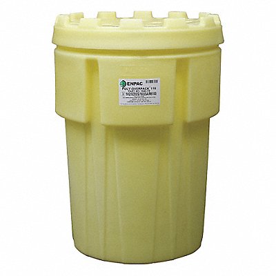 Salvage Drum Screw Lid 103 gal. Yellow