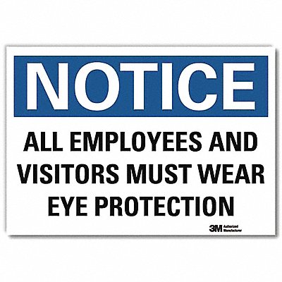 NoticeSign ReflecSelfAdhVinyl 10inWx7inH