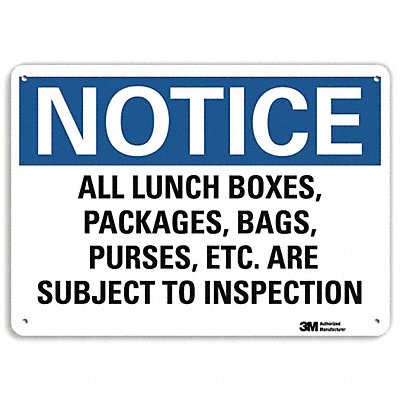 NoticeSign RecycldReflecAlum 14inWx10inH