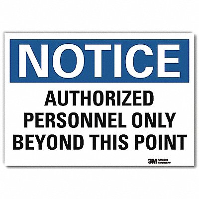 NoticeSign ReflecSelfAdhVinyl 10inWx7inH