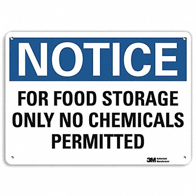 Notice Sign 14 W x 10 H 0.055 Thick