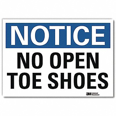 NoticeSign ReflecSelfAdhVinyl 10inWx7inH