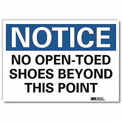 NoticeSign ReflecSelfAdhVinyl 10inWx7inH