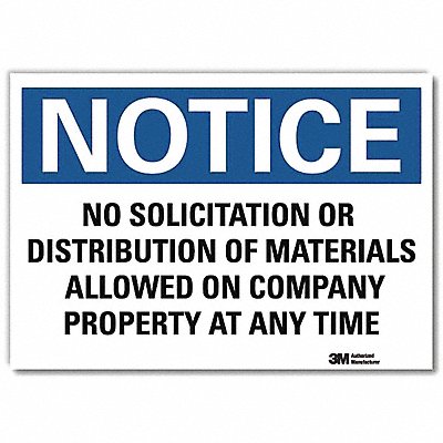 NoticeSign ReflectSelfAdhVinyl 7inWx5inH