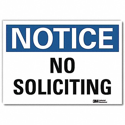 NoticeSign ReflectSelfAdhVinyl 7inWx5inH
