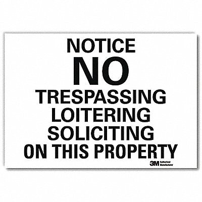 NoticeSign ReflectSelfAdhVinyl 7inWx5inH