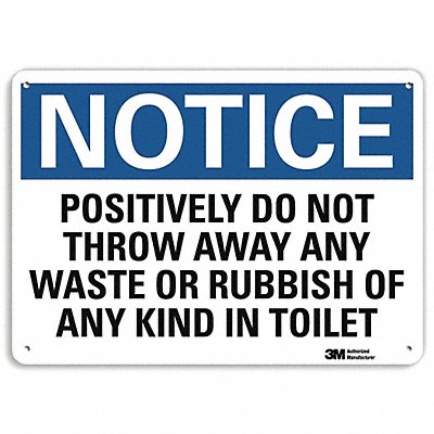 Notice Sign 10 x 14 Aluminum