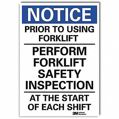 Notice Sign 14 x 10 Vinyl