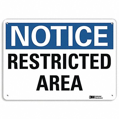 NoticeSign RecycldReflecAlum 14inWx10inH