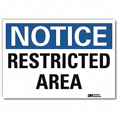 NoticeSign ReflecSelfAdhVinyl 10inWx7inH