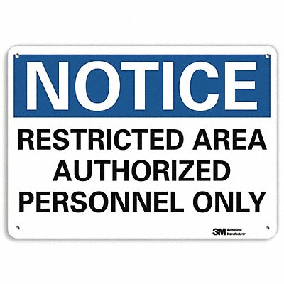 NoticeSign RecycldReflecAlum 14inWx10inH