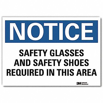 NoticeSign ReflcSelfAdhVinyl 14inWx10inH