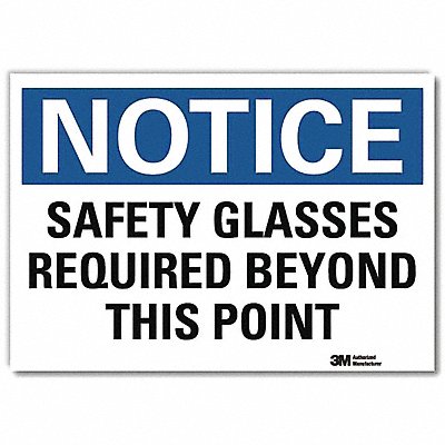 NoticeSign ReflecSelfAdhVinyl 10inWx7inH