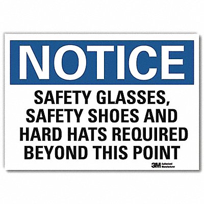 NoticeSign ReflcSelfAdhVinyl 14inWx10inH