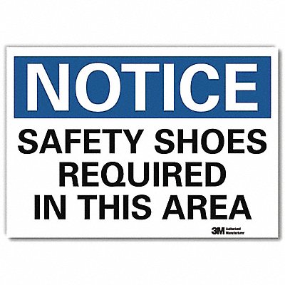 NoticeSign ReflecSelfAdhVinyl 10inWx7inH