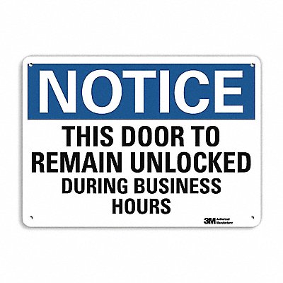 Notice Sign 10 x 14 Aluminum