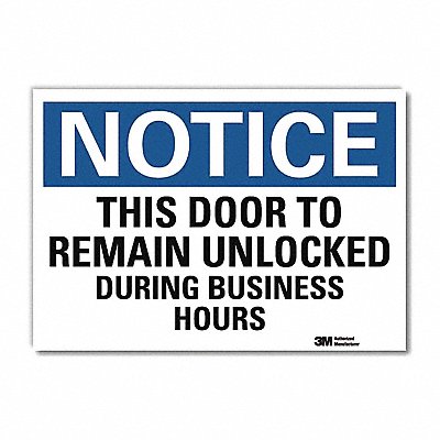 Notice Sign 5 x 7 Vinyl