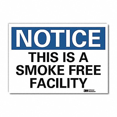 NoticeSign ReflecSelfAdhVinyl 10inWx7inH