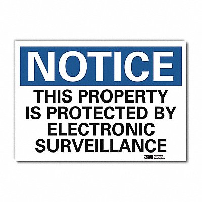 NoticeSign ReflectSelfAdhVinyl 7inWx5inH