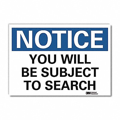 NoticeSign ReflectSelfAdhVinyl 7inWx5inH
