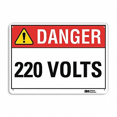 Danger Sign 4 Hole Mount 14inWx10inH
