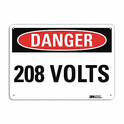 Danger Sign 4 Hole Mount 14inWx10inH