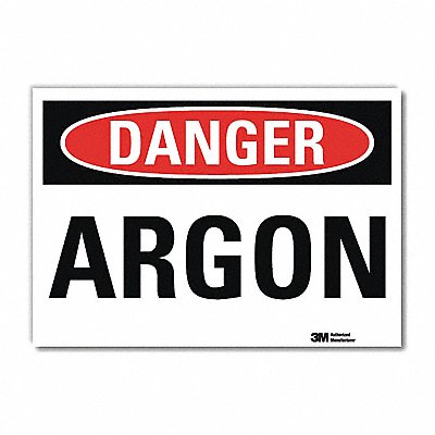 Danger Sign Slf-Adhesv Mount 14inWx10inH
