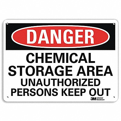 Danger Sign 4 Hole Mount 10in W x 7in H