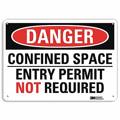 Danger Sign 4 Hole Mount 10in W x 7in H