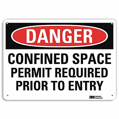 Danger Sign 4 Hole Mount 10in W x 7in H