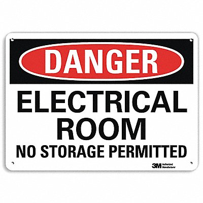 Danger Sign 4 Hole Mount 10in W x 7in H