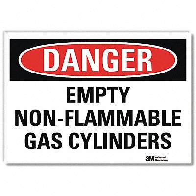Danger Sign Self-Adhesv Mount 10inWx7inH